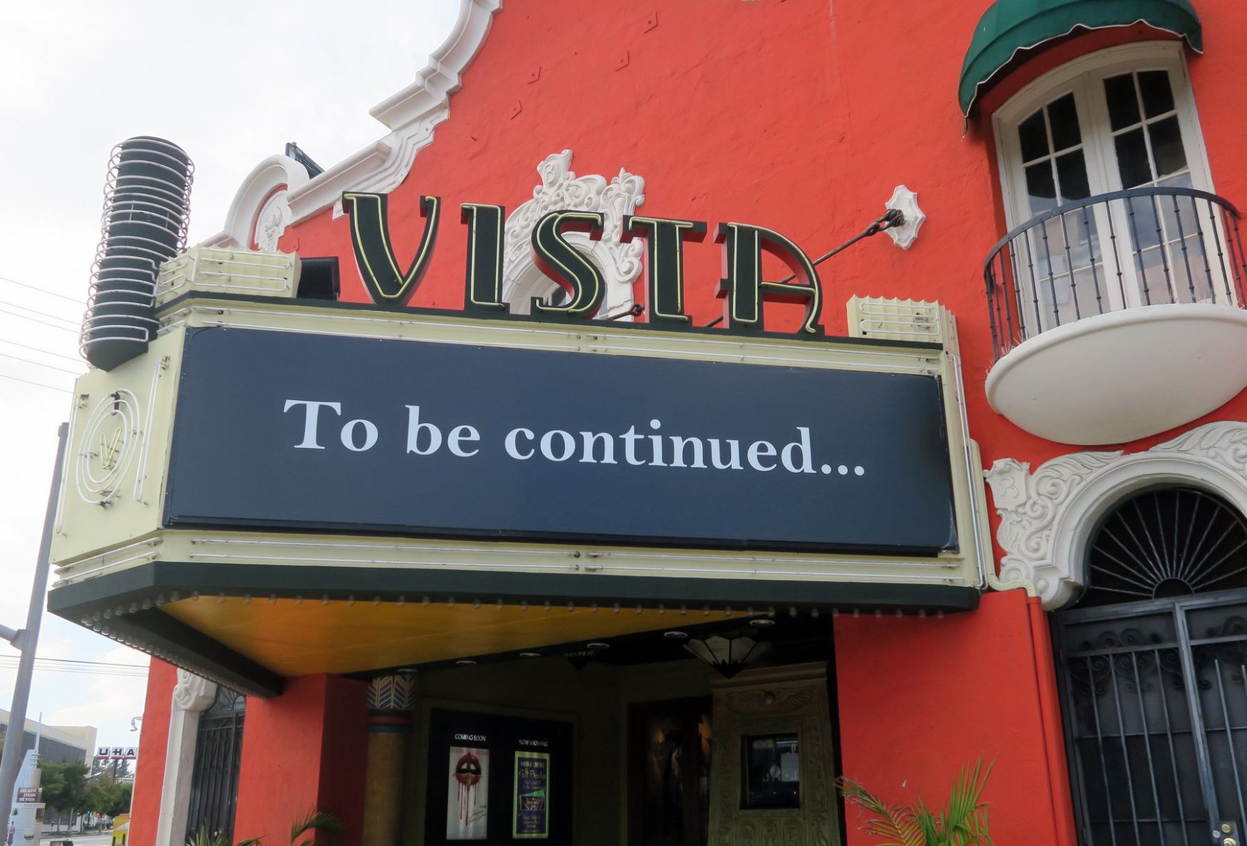 Vista THeatre marquee